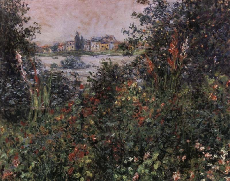 Claude Monet Fleurs a Vetheuil France oil painting art